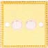 Mirror Gold Series 2 GANG 1/2 WAY SWITCH 