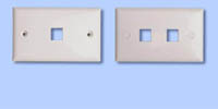 Horizontal keystone faceplate